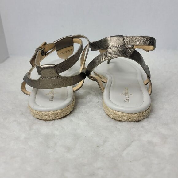 Cole Haan Grove Women's Size 9 B Thong Sandal Gunsmoke Leather N6357 - Picture 7 of 8